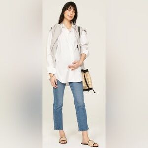 Madewell Light Wash Straight Crop Jeans - Blue